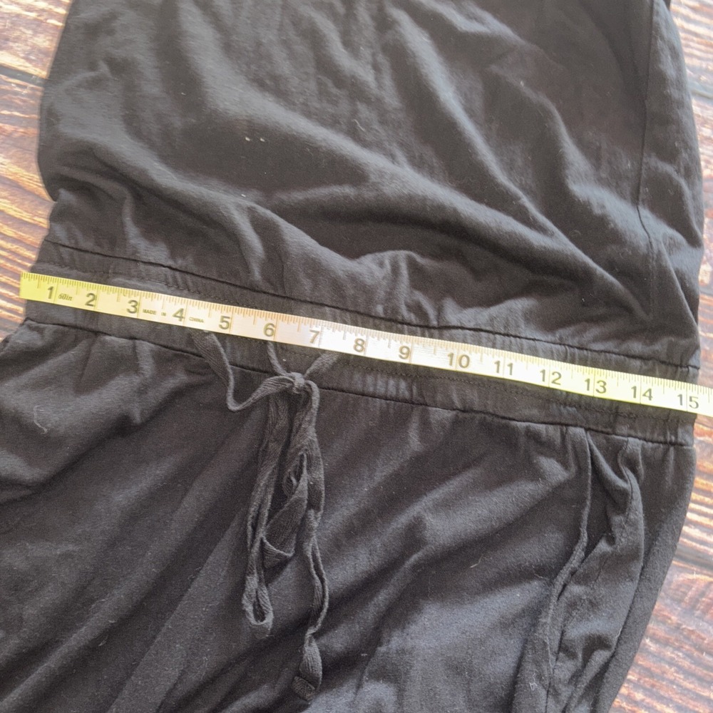 Michael Stars Anthropologie Black Tank Jumpsuit Size Small Black Ankle Crop - Picture 6 of 10
